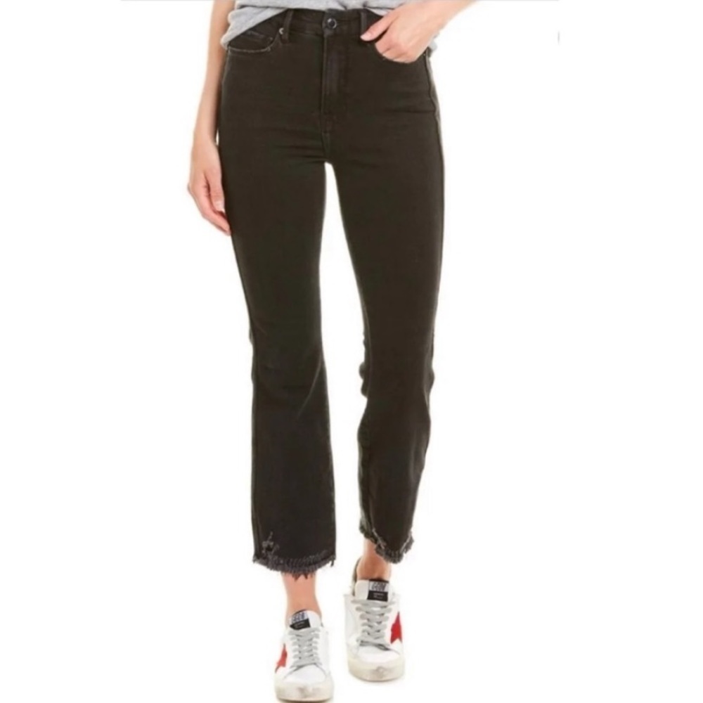 Good American Good Curve High Waist Straight Leg Jeans Black Size 2/26